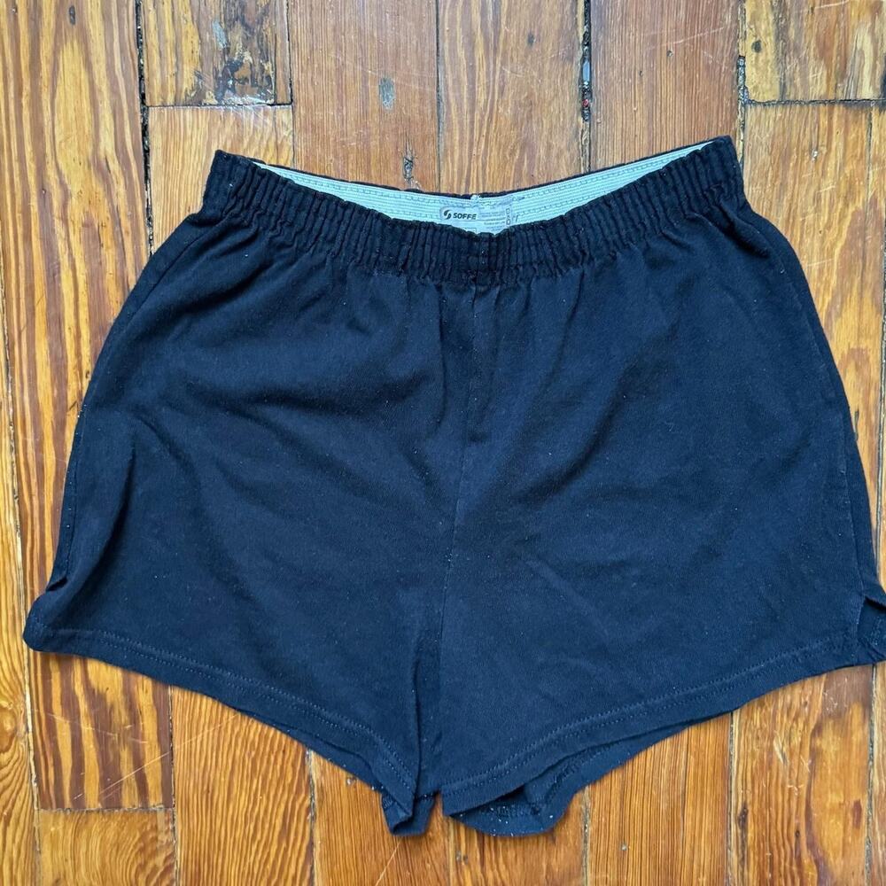 Black soffe classic mini shorts